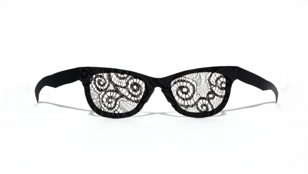 SEHSCHELLEN - stylische schwarze upcycling Pappbrille