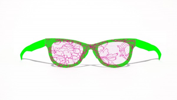 LAZER - stylische grüne upcycling Pappbrille